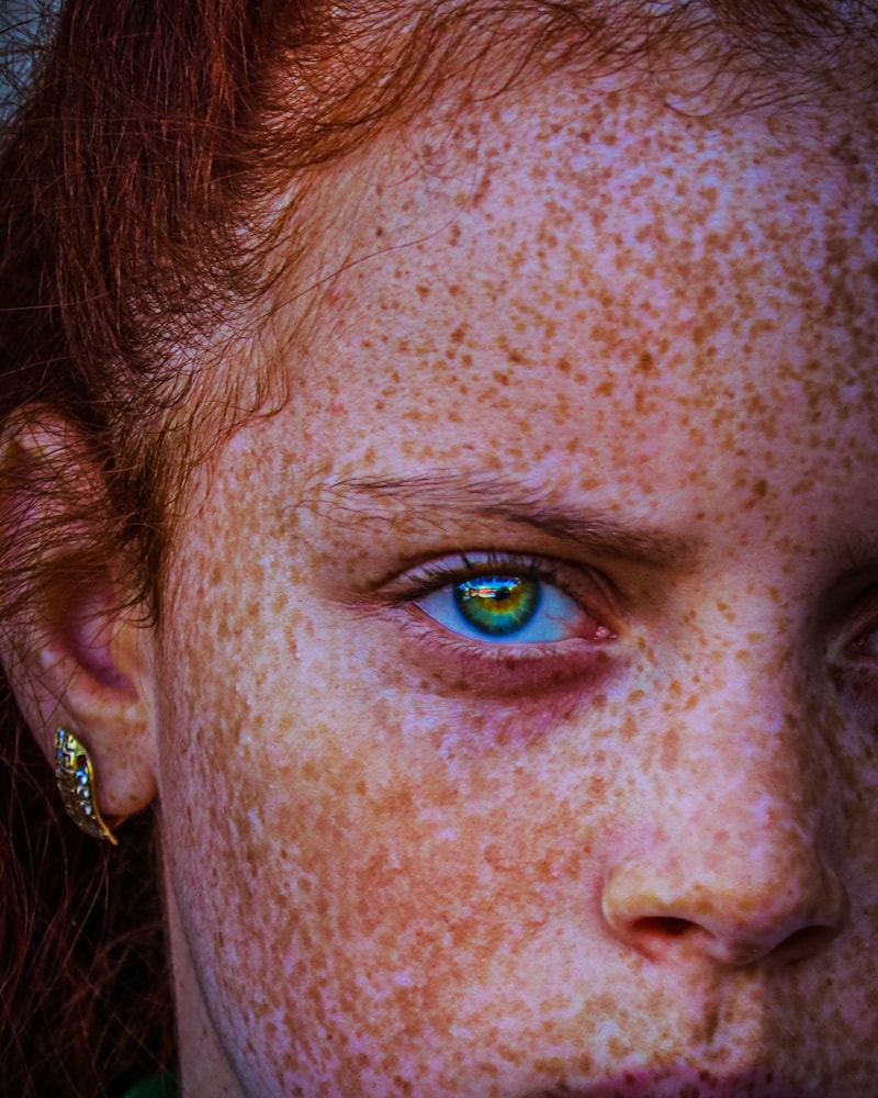 Close-up of smooth, natural skin in soft lighting